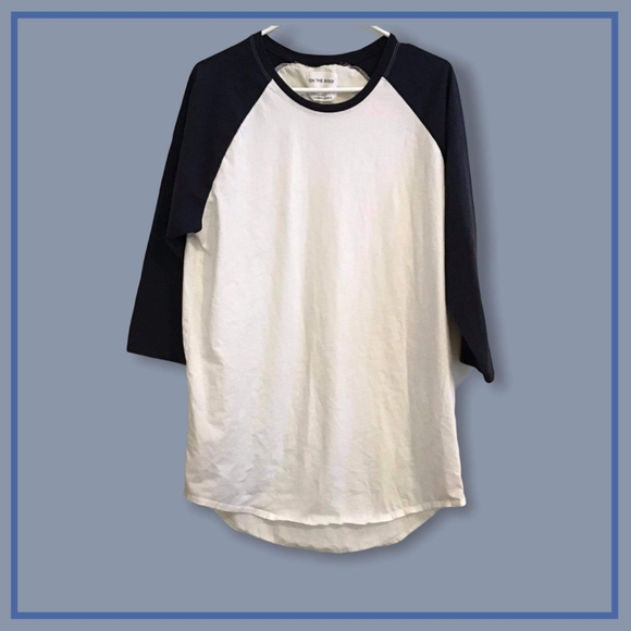 on the byas Other - On The Byas 3/4 Sleeve Baseball Tee Size XL